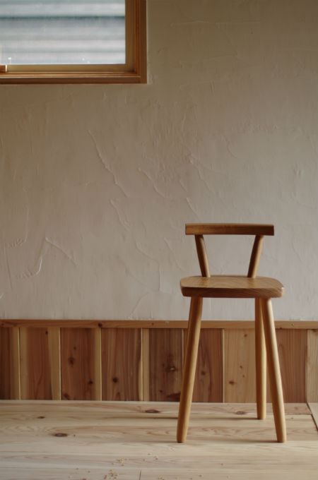 ハンドメイド木製スリムスツールslim chair